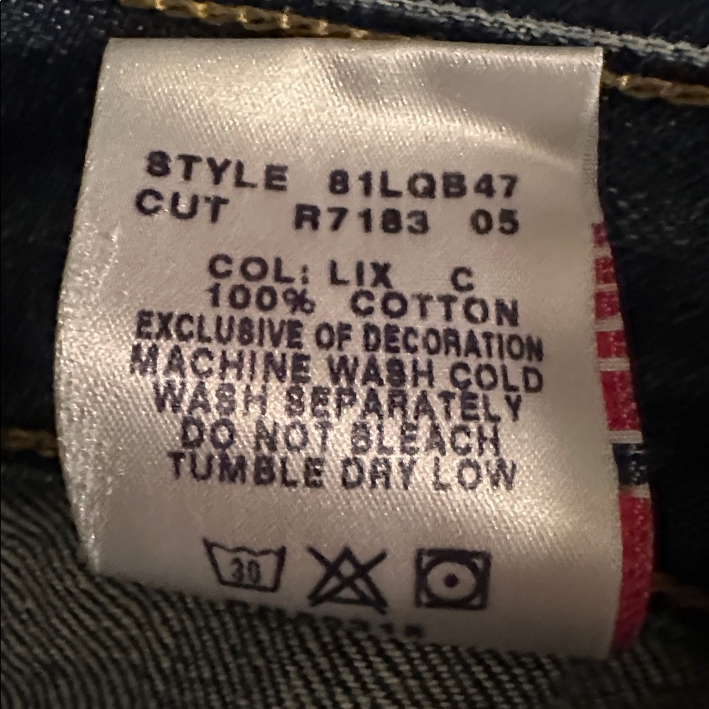 Lucky Brand Dark Blue Straight Leg Jeans - Picture 11 of 13